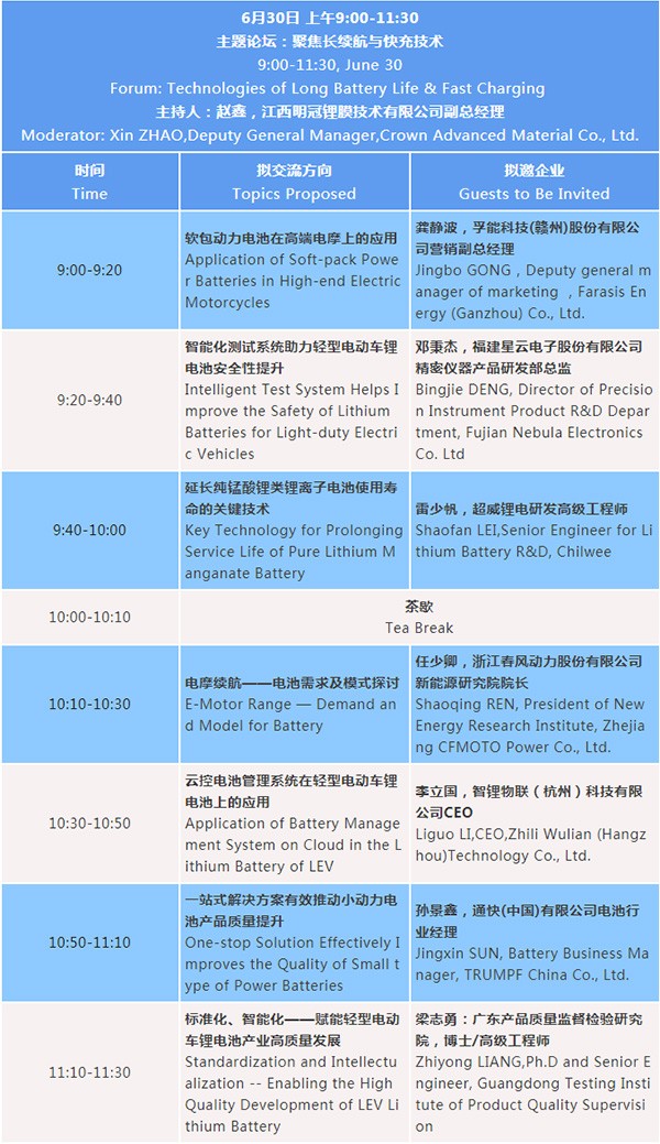 最新議程 | 2022輕型電動車用鋰電池技術(shù)及應(yīng)用國際峰會（BLEV2022）